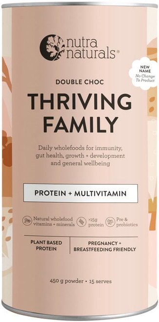 Thriving Family Protein Double Choc 450g Nutra Naturals