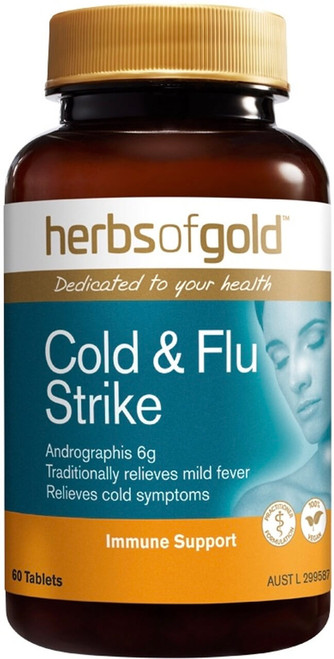 Herbs of Gold Cold & Flu Strike 60 Tabs