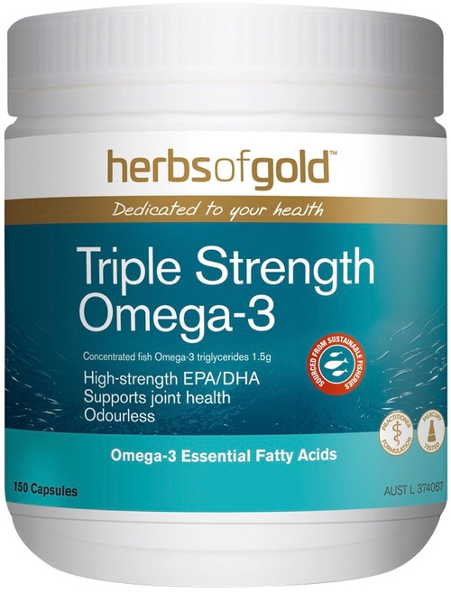 Herbs of Gold Triple Strength Omega-3 150 Caps