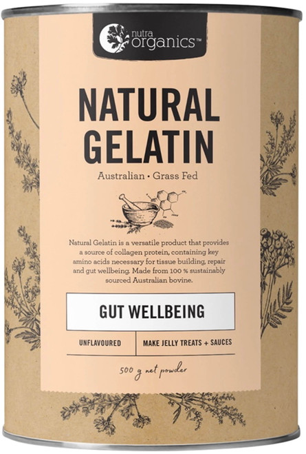 Nutra Organics Natural Gelatin Gut Wellbeing 500g
