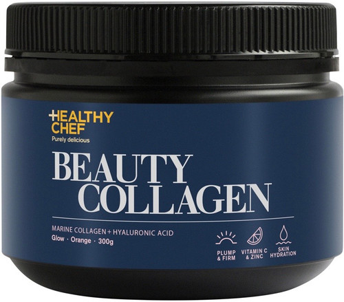The Healthy Chef Beauty Collagen Marine Collagen + Hyaluronic Acid Orange 300g