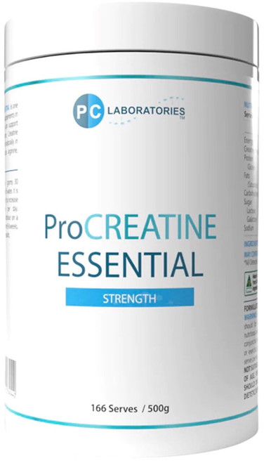 PC Laboratories ProCreatine Essential Strength 500g with Creatine drives energy generation and supports muscle growth