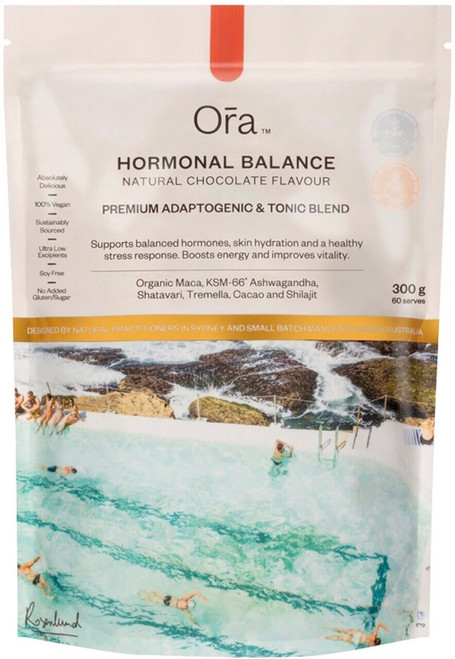 Ora Hormonal Balance Chocolate 300g with Tremella supports female hormonal activity and energy