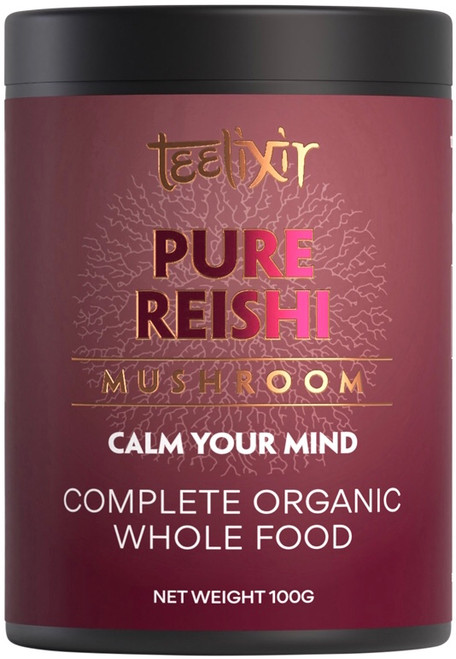 Teelixir Organic Pure Reishi Mushroom 100g - Calm Your Mind