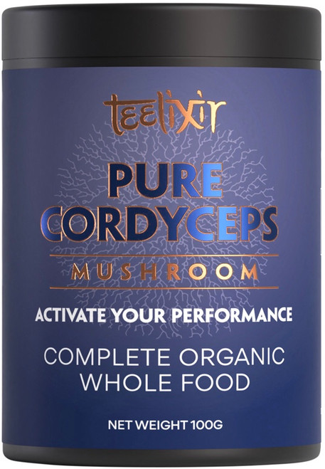 Teelixir Organic Pure Cordyceps Mushroom 100g - Activate Your Performance
