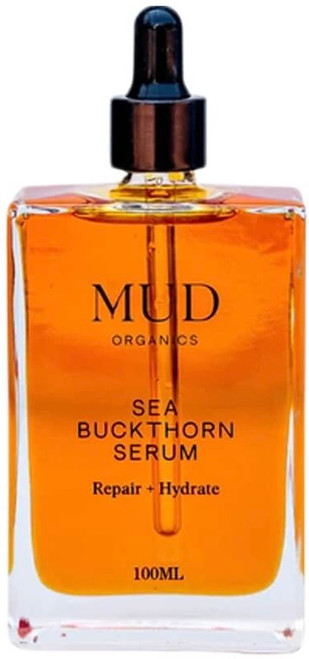 Mud Organics Sea Buckthorn Serum 100ml with 100% Sea Buckthorn Seed Oil, Omega 3, 6, 7 & 9, Vitamin C & E for hydrated skin & fine lines