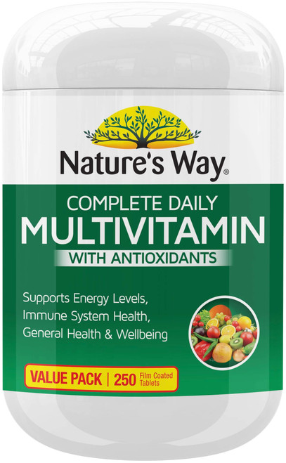 Nature’s Way Complete Daily Multivitamin 250 Tablets x 3 Pack for daily nutritional support, energy & wellbeing = 750 Tablets