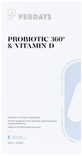 Perdays Probiotic 360° & Vitamin D 30 Caps