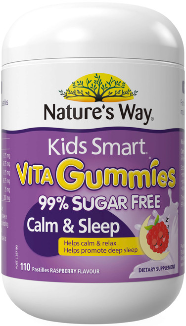 Nature's Way Kids Smart Calm & Sleep 110 Vita Gummies x 3 Pack = 330 Vita Gummies