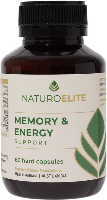 NaturoElite Memory & Energy Support 60 Caps