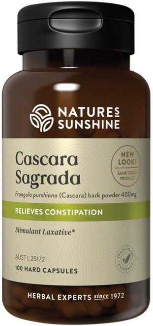 Nature's Sunshine Cascara Sagrada 400mg 100 Capsules