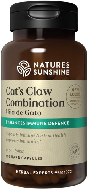 Natures Sunshine Cats Claw Combination Una De Gato 446mg 100 Caps for immune and joint support