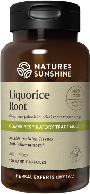 Nature's Sunshine Liquorice Root 425mg 100 Capsules