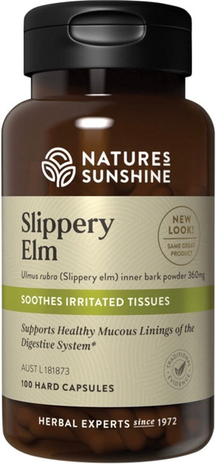 Nature's Sunshine Slippery Elm 360mg 100 Capsules Nature's Sunshine Slippery Elm 360mg 100 Capsules