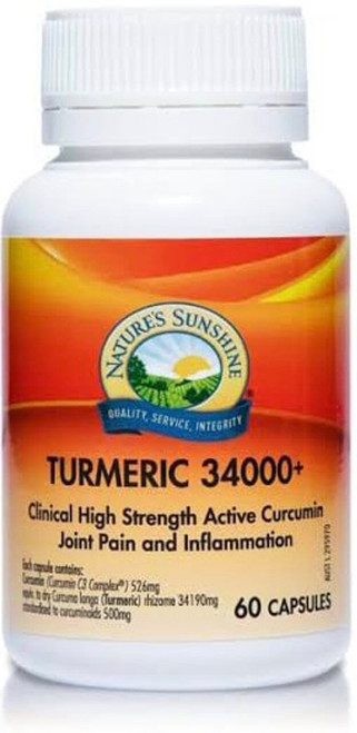 Natures Sunshine Turmeric 34000+ 60 Caps