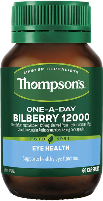 Thompsons Bilberry 12000mg One-A-Day 60 Capsules