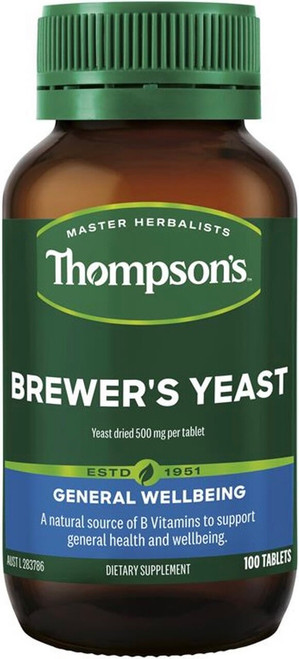Thompsons Brewers Yeast 500mg 100 Tablets