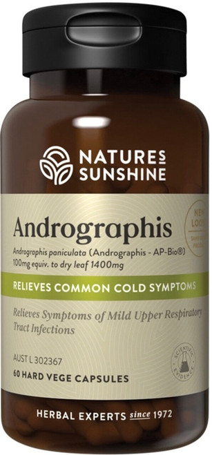 Natures Sunshine Andrographis 60 Caps herbal immune system support supplement