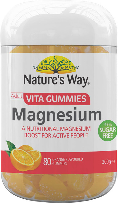 Nature's Way Adult Vita Gummies Magnesium 80 Gummies x 3 Pack = 240 Gummies