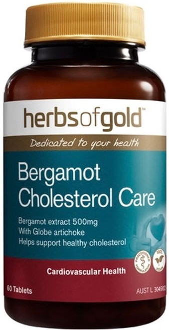 Herbs of Gold Bergamot Cholesterol Care 60 Tabs for healthy cholesterol & cardiovascular health