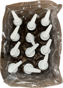 Box of six ounce Bottles with pumps