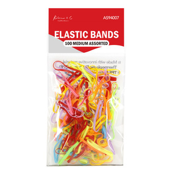 KIM &amp; C 100pcs Elastic Bands (Medium 1.2inch)