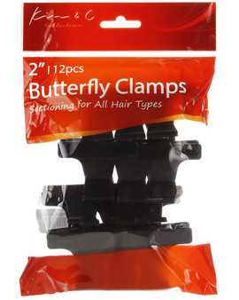 KIM &amp; C 12pcs Butterfly Clamps (2inch)