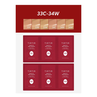 TIRTIR Mask Fit Red Cushion 6 Shade Trial Kit (1g/6pc)