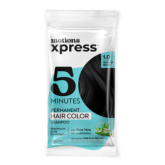 MOTIONS Xpress Permanent Hair Color Shampoo (0.84oz)