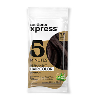 MOTIONS Xpress Permanent Hair Color Shampoo (0.84oz)