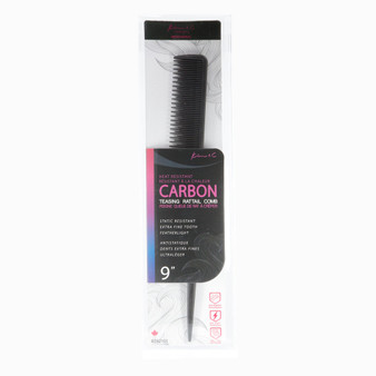 Kim &amp; C Carbon Teasing Rat Tail Comb 9inch
