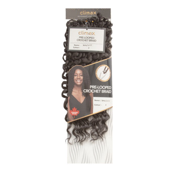 CLIMAX PRE-LOOPED CROCHET BRAID-Spring Curl 14 Inch