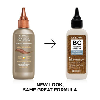 Beautiful Collection Advanced Gray Solution – Semi-Permanent Gray Blending Hair Color (3oz)