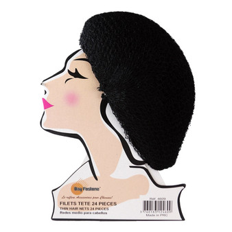 KIM &amp; C Thin Hair Net with Face Display (24pcs/pack)