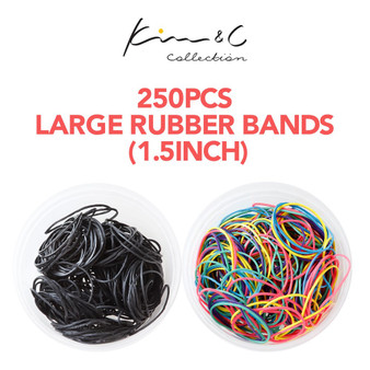 KIM &amp; C 250pcs Large Rubber Bands (1.5inch)
