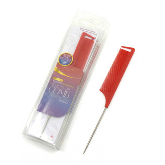 Kim &amp; C Braiding Metal Pintail Carbon Comb