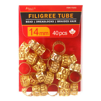 KIM &amp; C Filigree Tube Gold