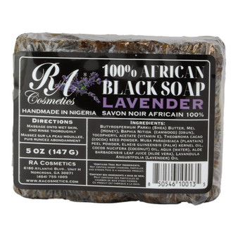 RA COSMETICS 100% Black Soap Bar (5oz)