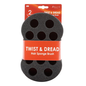 KIM &amp; C Twist &amp; Dread Sponge Brush [Double Sided]