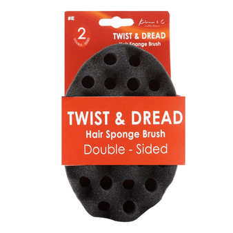 KIM &amp; C Twist &amp; Dread Sponge Brush [Double Sided]
