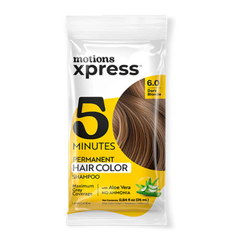 MOTIONS Xpress Permanent Hair Color Shampoo (0.84oz)