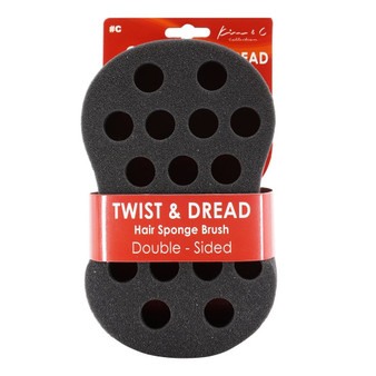 KIM &amp; C Twist &amp; Dread Sponge Brush [Double Sided]