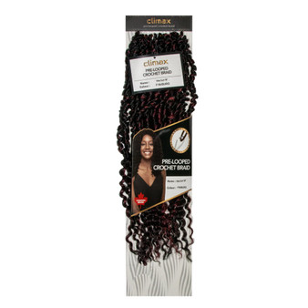 CLIMAX PRE-LOOPED CROCHET BRAID-Vine Curl 18 Inch