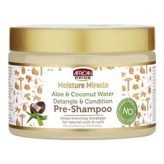 AFRICAN PRIDE Moisture Miracle Aloe &amp; Coconut Water Pre-Shampoo (12oz)