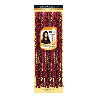 EZBRAID Ezcrochet 3X Soft Faux Locs Micro Braid