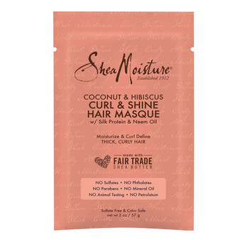 SHEA MOISTURE Coconut &amp; Hibiscus Curl &amp; Shine Hair Masque Packet (2oz)