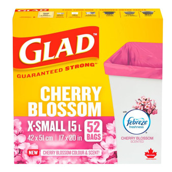 GLAD Scented Garbage Bag Extra Small 15L (52ct)