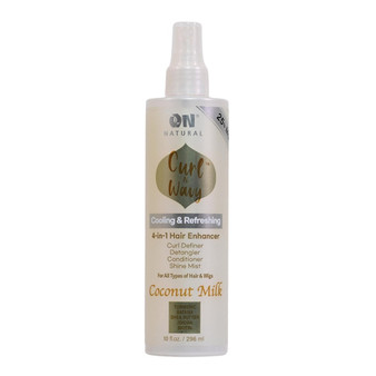 ON NATURAL Curl &amp; Wavy Coconut Milk 4 In 1 Hair Enhancer