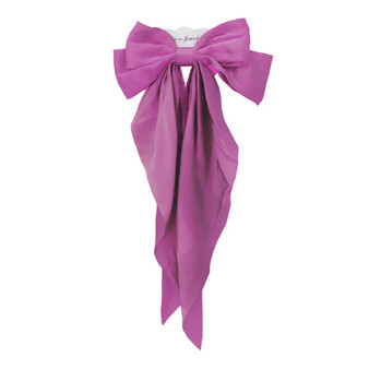 KIM &amp; C Satin Long Tail Hair Bow