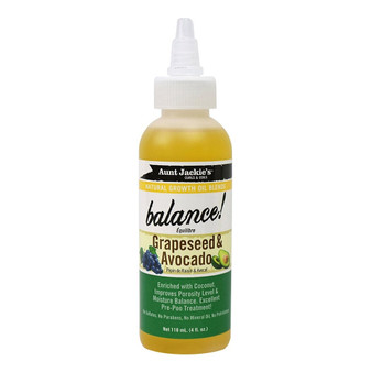 AUNT JACKIE'S Balance Grape Seed&amp;Avocado Growth Oil (4oz)